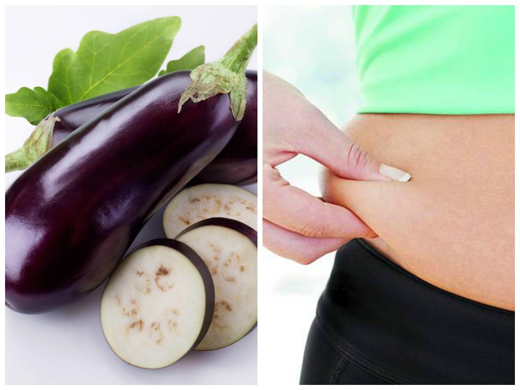 Dile adiós a la grasa abdominal con agua de berenjenas