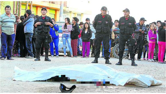 Huancayo: ​Sicarios acribillan a comerciante en la puerta de un bar 