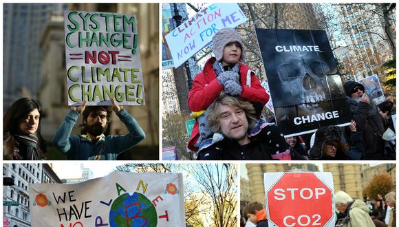 Más de 785.000 personas se manifestaron por el clima en 175 países
