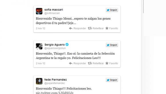 Deportistas y famosos felicitan a Messi por nacimiento de Thiago