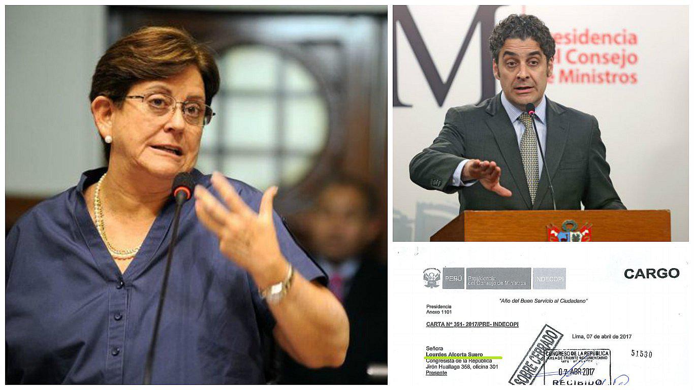 Indecopi responde a congresista Alcorta sobre acciones durante emergencia 