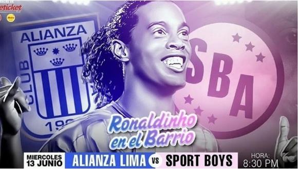 ​Alianza Lima informó que se canceló el evento 'Ronaldinho en el Barrio'