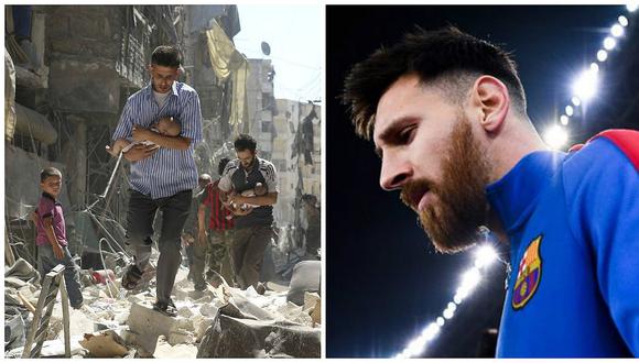 Lionel Messi pide fin de la guerra en Siria: "Tengo el corazón destrozado" 
