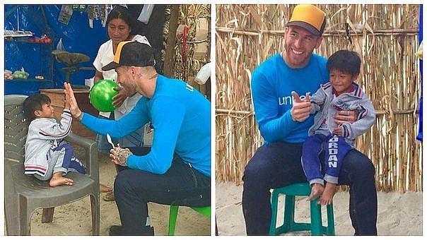 Sergio Ramos recordó con nostalgia su encuentro con niños peruanos 