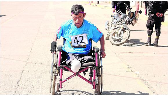 ​Discapacitados corren su propia maratón en fiesta patronal 