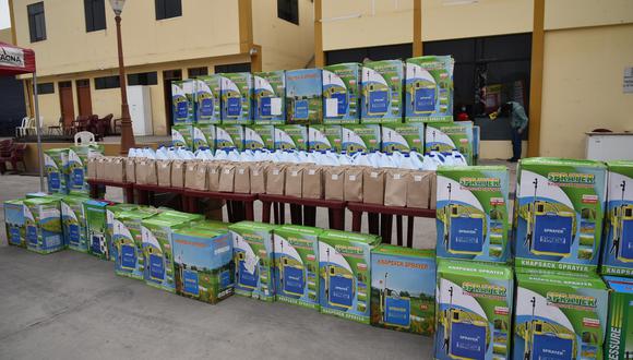También dieron bolsas con productos para prevenir cualquier tipo de contagio por el COVID-19 (Foto: Municipalidad Provincial de Tacna).