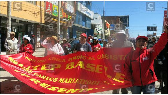 Huancayo: Así fue la protesta y paro que acataron docentes del Sutep (VIDEO)