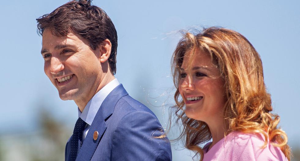 El primer ministro de Canadá, Justin Trudeau, y su esposa, Sophie Gregoire Trudeau, quien dijo que se había recuperado de la enfermedad de COVID-19. (Foto: AFP)
