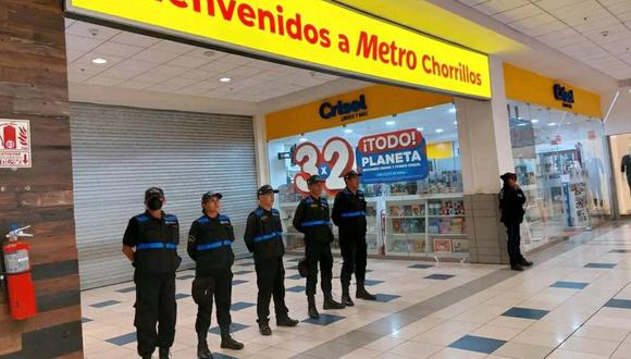 La Municipalidad de Chorrillos clausuró temporalmente Metro de Plaza Lima Sur (Foto: @unchasqui)