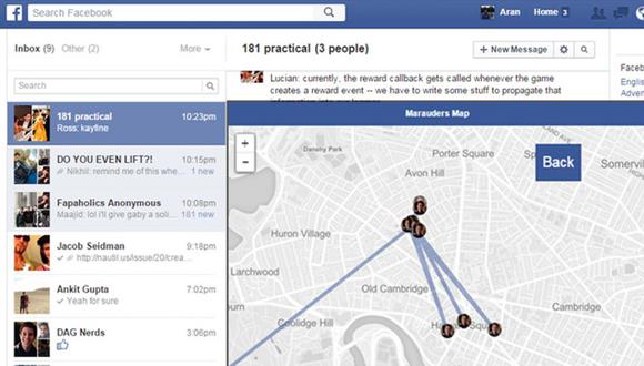 Alerta de stalker: Ubica a tus contactos de Facebook al estilo Harry Potter