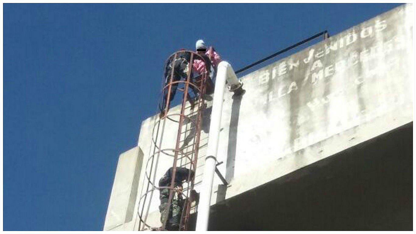 ​Por 14ava vez PNP rescata a menor de reservorio de 30 metros de altura (VIDEO)