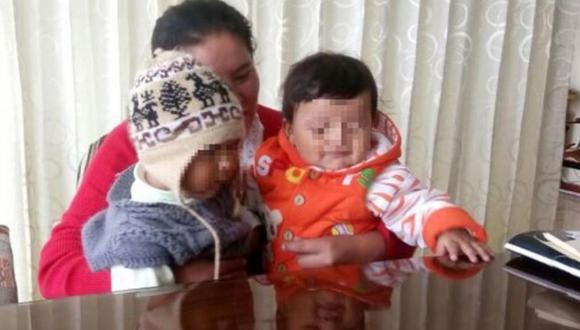 Los bebés que fueron cambiados al nacer el pasado 25 de abril en el hospital Honorio Delgado de Arequipa. (Foto: GEC)