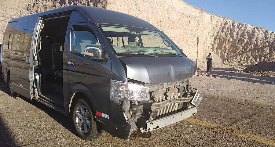 Seis heridos en triple choque en la carretera Binacional 