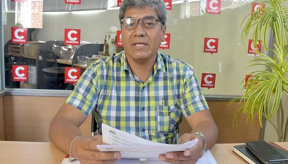 Dirigente del Sutep Tacna aclara que investigación en su contra se archivó el 2017