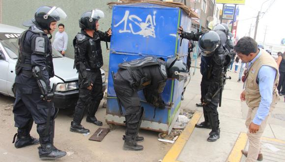El operativo, liderado por el alcalde David Rojas Maza, estuvo a cargo del Grupo de Operaciones Especiales (GOES) de San Luis. (Difusión)