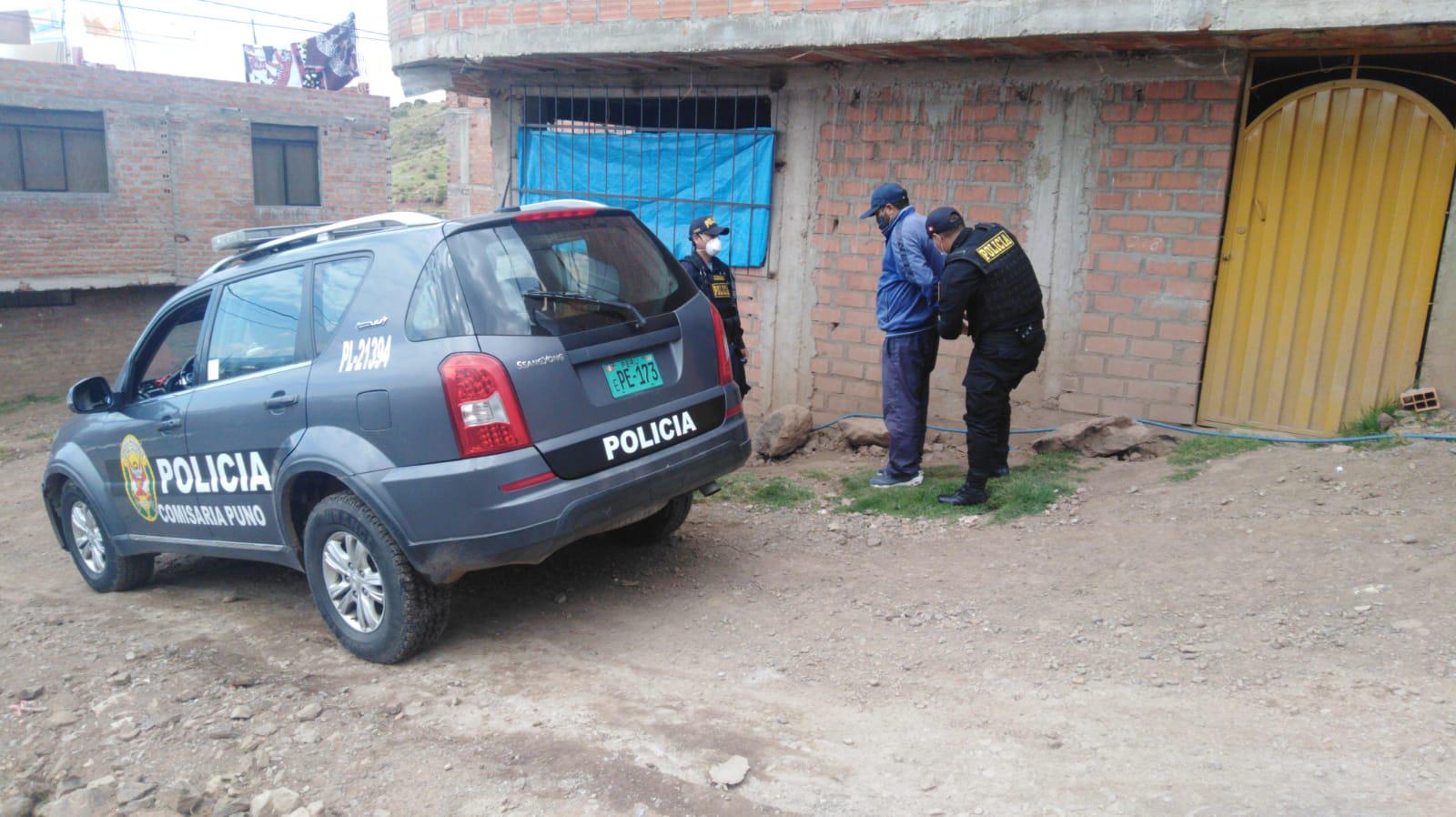 Puno. La Policía atrapó a su sujeto y frustró un feminicidio. (GEC)