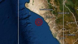 Lambayeque: sismo de magnitud 4,3 se registró en Pimentel, informó el IGP