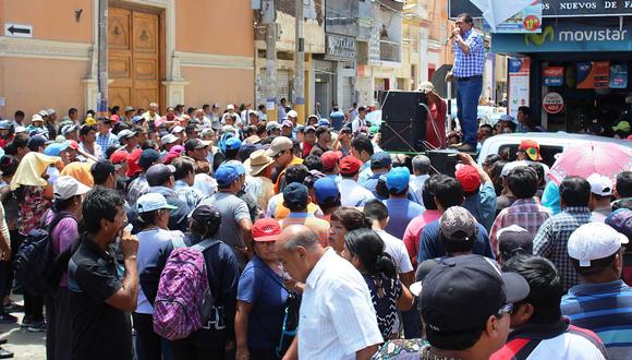 Lambayeque: Trabajadores de Tumán en protesta