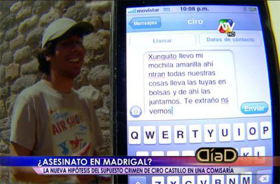 Rosario y Ciro se prodigaban amor eterno según mensajes de texto