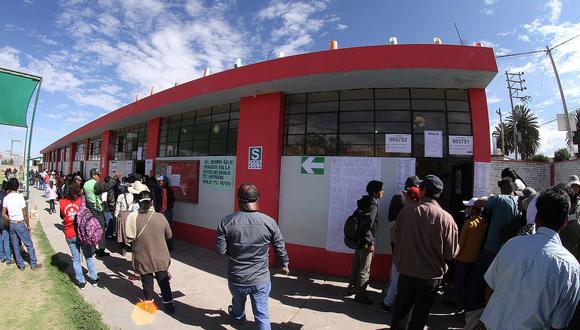 ODPE Arequipa 1 cambiaron cuatro locales de votación 