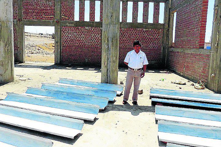 Comienza el techado de la iglesia de Ocucaje