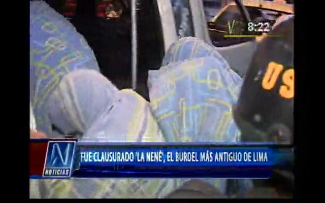 Vuelven a clausurar La Nené, el burdel más antiguo de Lima