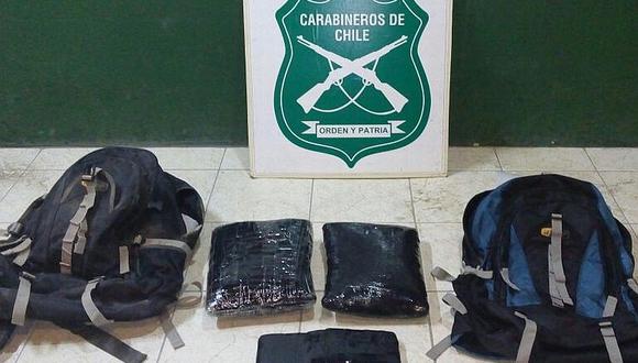 Arica: colombianos que pretendían ingresar a Chile llevaban 4 kilos de droga
