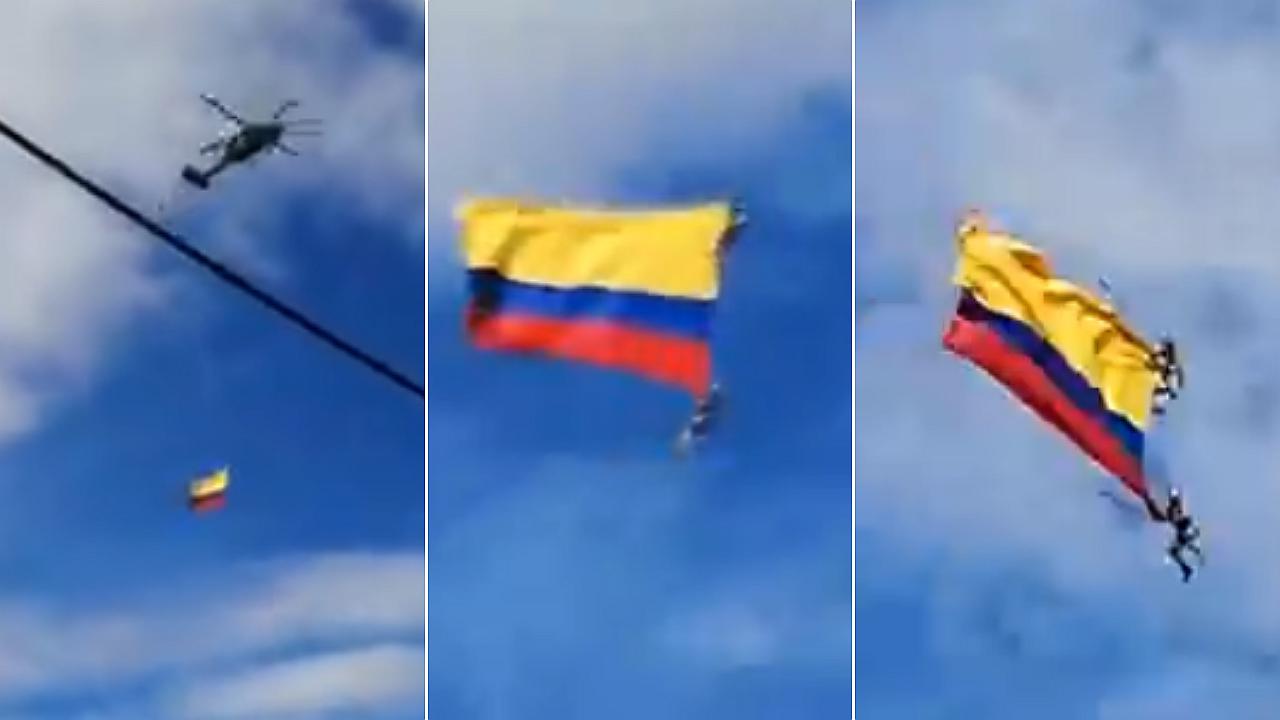 Colombia: Dos militares mueren al caer de un helicóptero (VIDEO)