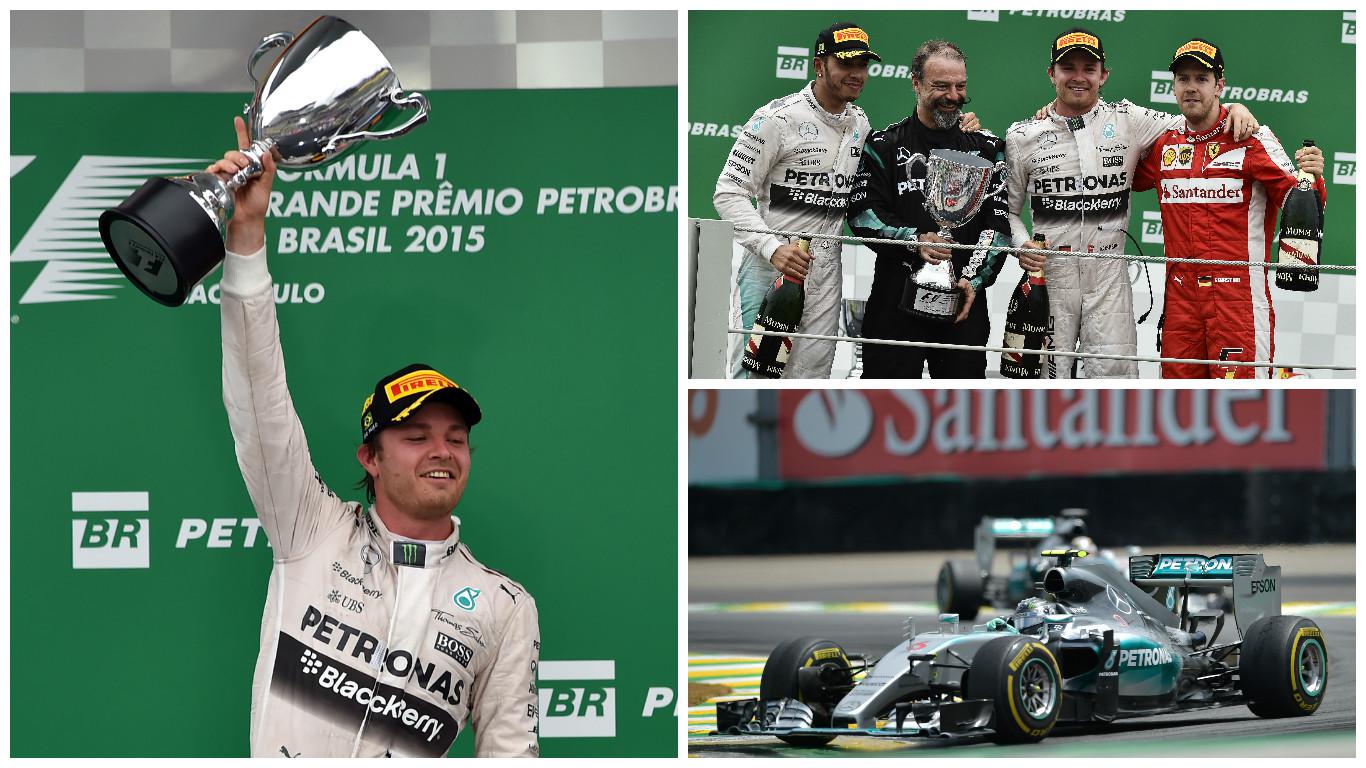 Fórmula 1: Nico Rosberg gana el Gran Premio de Brasil y se asegura el subcampeonato
