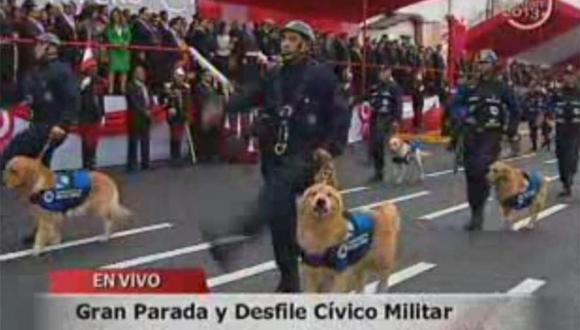 Unidad Canina de la Municipalidad de Lima desfiló en la Gran Parada Militar  
