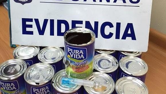 Dos peruanos trataron de ingresar droga a Chile en 26 tarros de leche