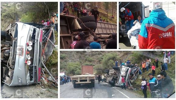 Huancavelica: Esta es la lista de heridos del despiste de bus Molina (VIDEO)