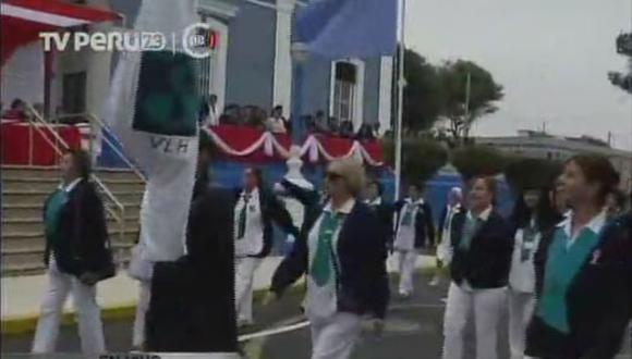 Fiestas Patrias: Pacientes del Larco Herrera realizaron desfile patrio (VIDEO)