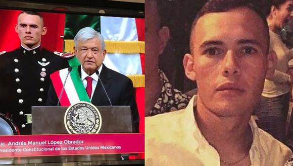 Cadete mexicano se pronuncia tras causar furor en toma de mando de AMLO (FOTOS)