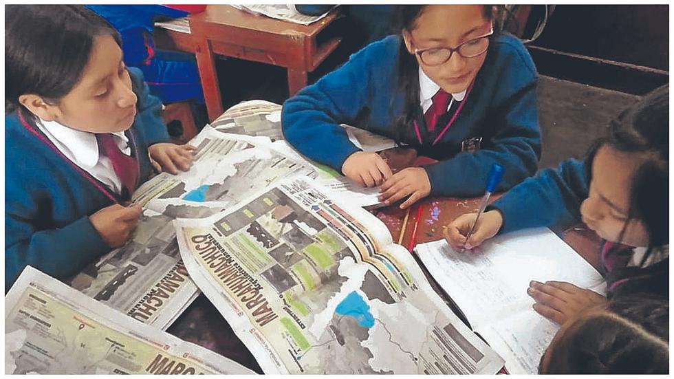 Estudiantes desarrollaron infografía educativa sobre Marcahuamachuco  (FOTOS) 