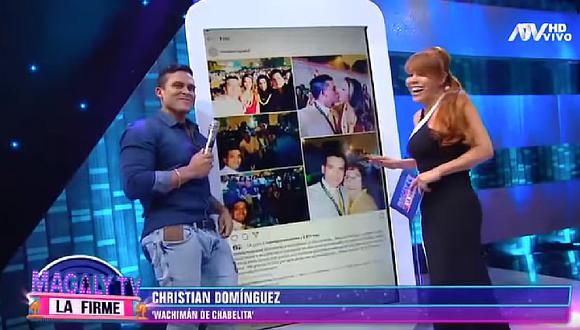 ​Magaly Medina y el apodo que le puso a Christian Domínguez que lo hizo sonrojar (VIDEO)