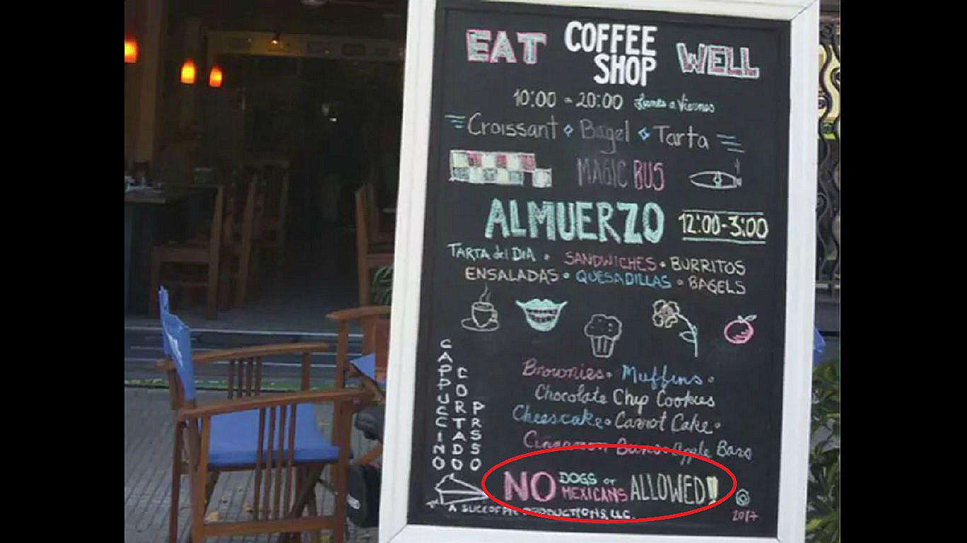 "No se admiten perros ni méxicanos": el cartel que causó polémica en Uruguay