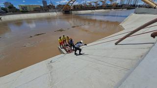 Policía realizó simulacro de rescate de una persona que cayó al río Piura