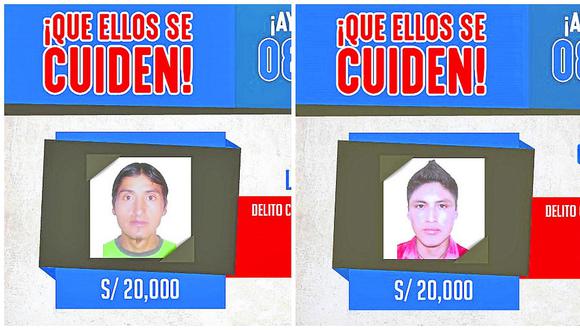 ​Ofrecen 135 mil soles por siete delincuentes más buscados de Huánuco
