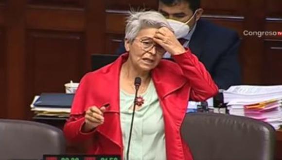 Es la segunda vez que la parlamentaria de Perú Libre critica el sueldo que percibe por su cargo. (Foto: Cortesía)
