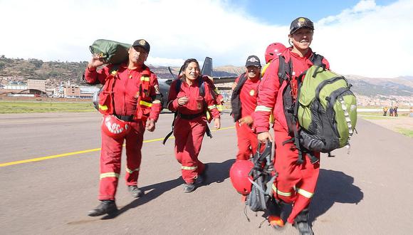 Héroes de rojo: Bomberos volvieron a Cusco tras brindar ayuda en Cajamarca (VIDEO)