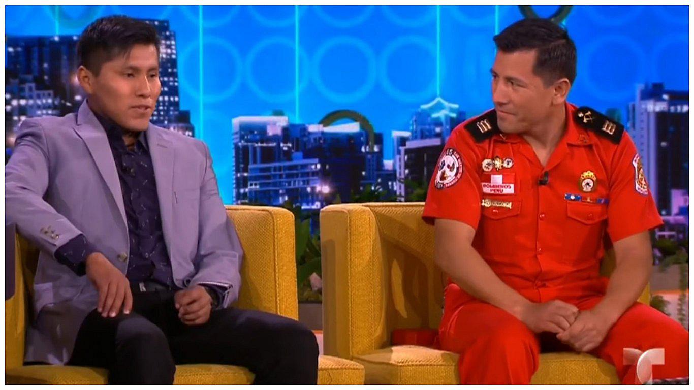 Sobreviviente de tragedia del Chapecoense conoció al bombero peruano que lo salvó [VIDEO]