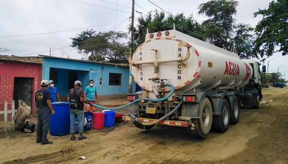 La APTCH prestó una cisterna para llevar el agua a las familias afectadas en la provincia de Virú.