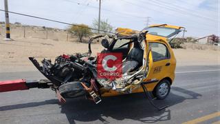 Piura: Tres personas fallecen al chocar un automóvil contra un tráiler en la carretera Panamericana