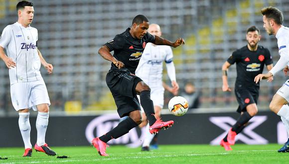 Ighalo anotó un golazo en la goleada del Manchester United de 5-0 al LASK Linz por la Europa League (Foto: AFP)