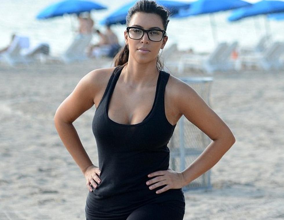 Fotos: Kim Kardashian suda la gota gorda para adelgazar