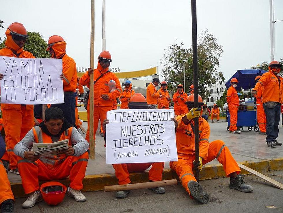 En tercer día de protesta los obreros de Camaná realizaron movilizaciones