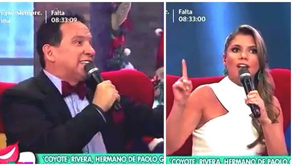 Alexandra Hörler y Ricardo Rondón discuten en vivo por caso de Paolo Guerrero (VIDEO)