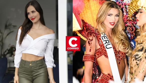 Maju Mantilla alienta a Alessia Rovegno en el Miss Universo 2022.