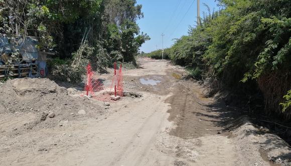 Advierten irregularidades en ejecución de camino vecinal en Chincha Baja.